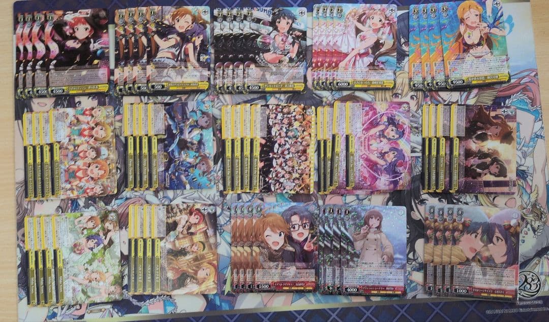 ヴァイスシュヴァルツ　アイドルマスターミリオンライブ　旧弾4コン+パーツセット