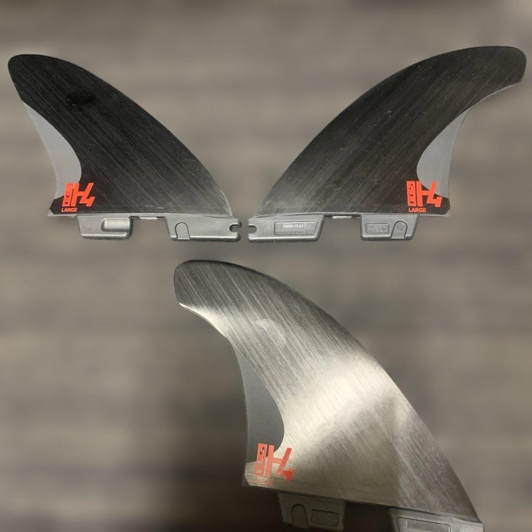 H4 サーフボードフィン 3枚セット L 1