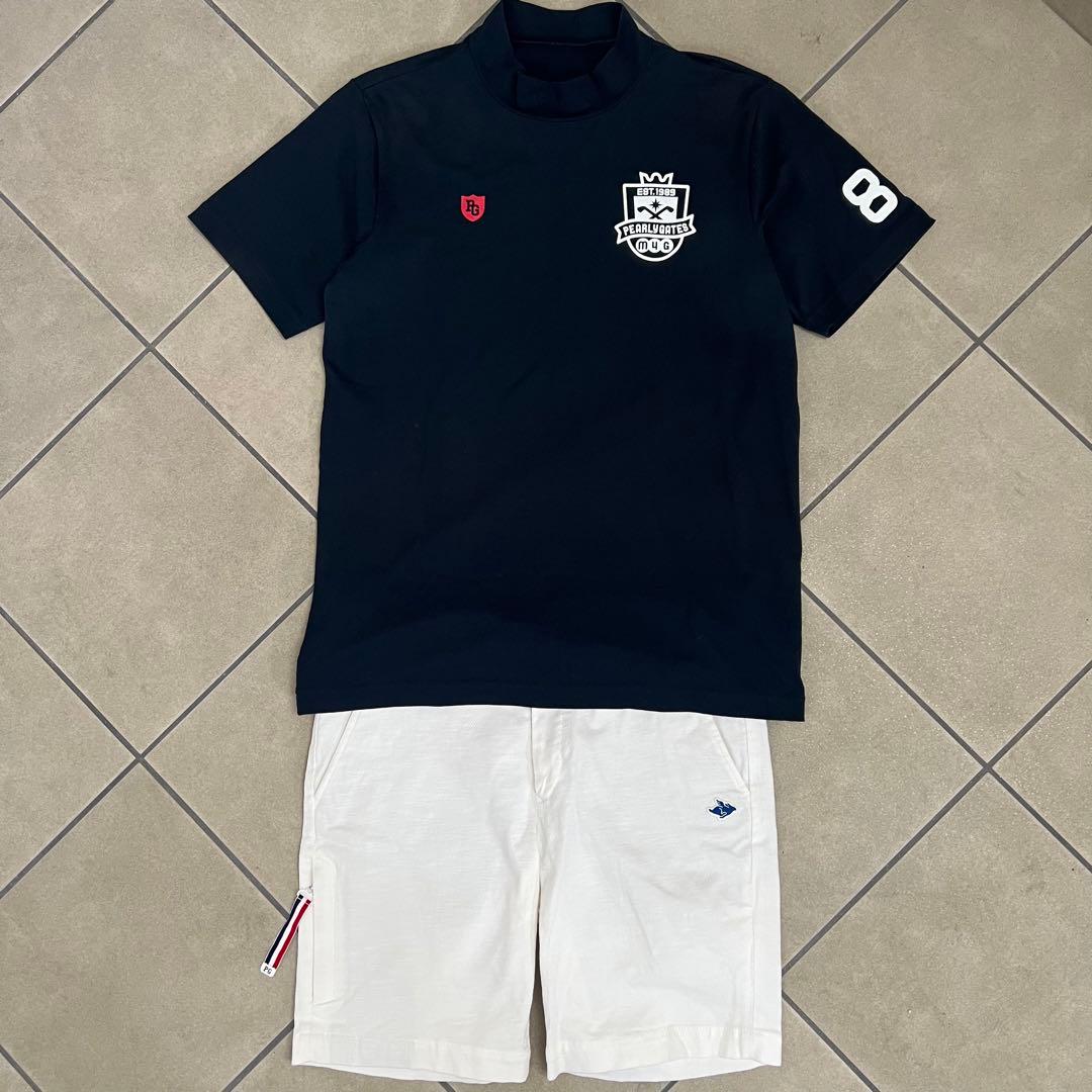 PEARLY GATES パーリーゲイツ　セットアップ　メンズ　ハイネック　ロゴ