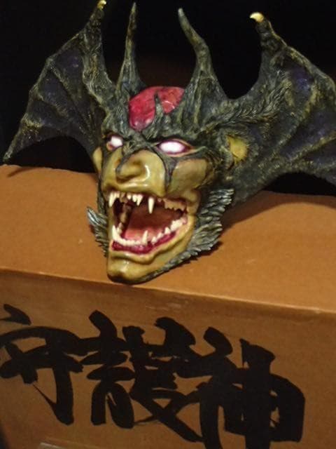 ★超希少品 デビルマンヘッド１/１守護神 塗装済完成品 元箱・説明書・お守り有