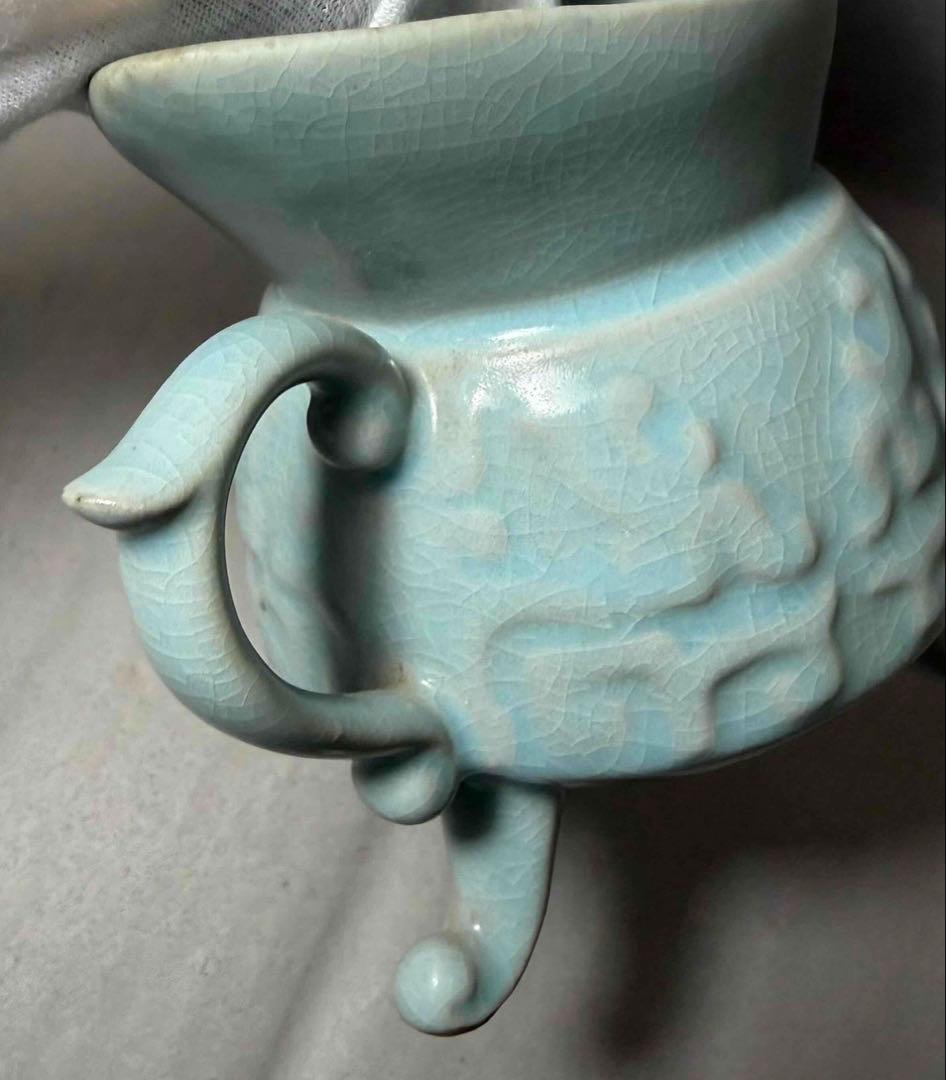 中国 三つ足水注　f2260117