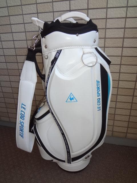 ルコック / le coq 9型キャディバッグ(QQBQJJ03) 白 極上品