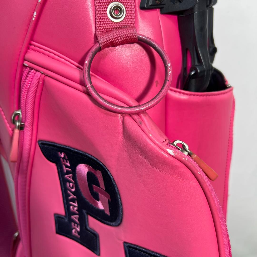 パーリーゲイツ スタンド式　キャディバッグ ピンク　ヘッドカバー付き　ゴルフ