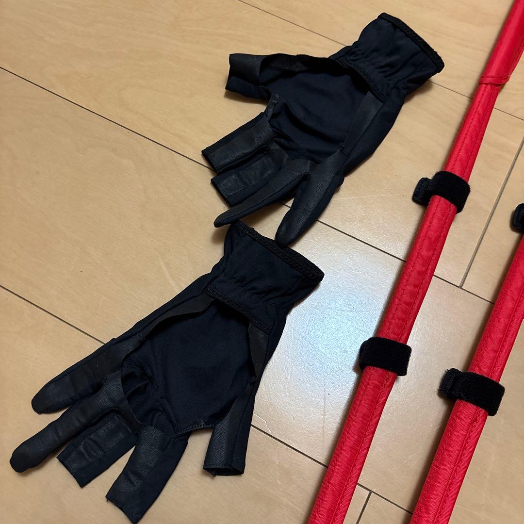 ダイワのズボン、手袋、竿カバーセット