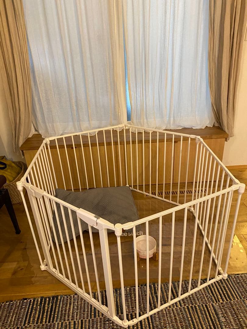 【美品】free stitch スタイリッシュドッグサークル ホワイト