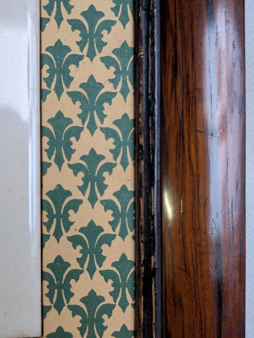 イギリスアンティーク シャーロックホームズ シルエットタイル 19世紀額装