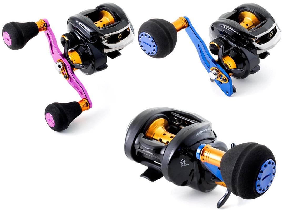 Ａｂｕ　オーシャンフィールド７『右巻き』スペアハンドル付　新品（※箱折り目有り）