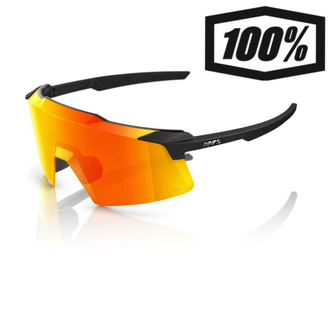 100% Aerocraft ブラック レッド ワンハンドレッド サングラス