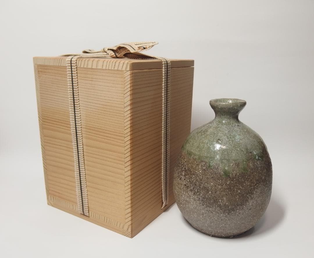 江崎一生作/壺/徳利/酒器/共箱/未使用品