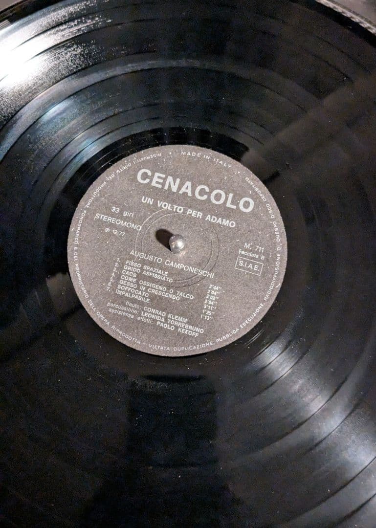 洋楽 un volto per adamo Augusto Camponeschi