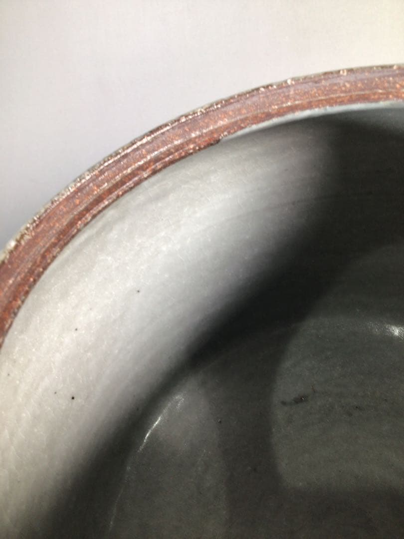 Ｎ９６６　水指　『光山造』『三島手』『丸形水指』　共箱　茶道具