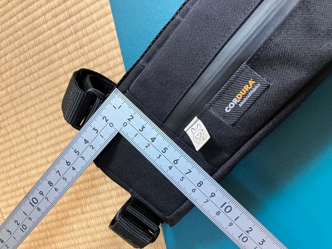 ハンドメイドフレームバッグ　コーデュラ500 ブラック　46.5cm