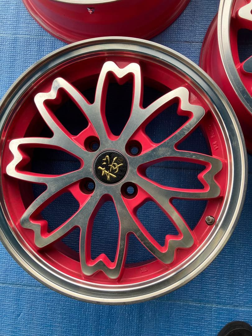 ※お値下げ中※軽自動車用中古アルミホイール４本セット R-PRIDE【和道・桜】