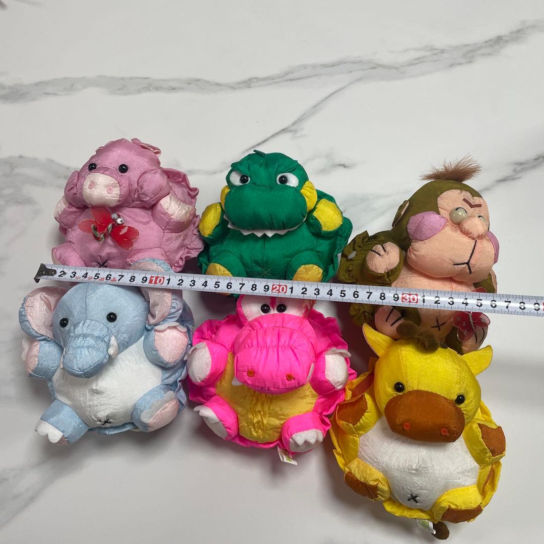 【美品】フリーダム　昭和レトロ　アニマルぬいぐるみセット　ナイロン製