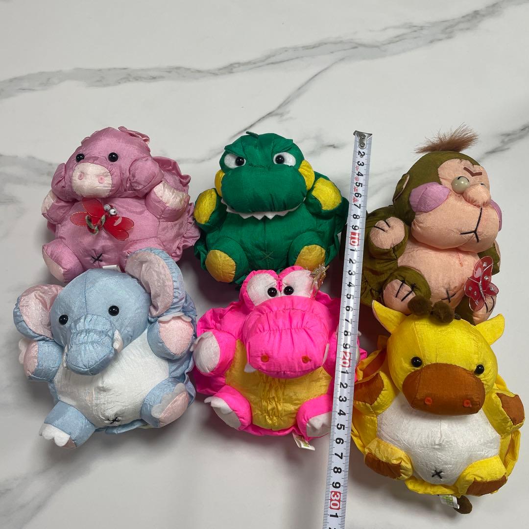 【美品】フリーダム　昭和レトロ　アニマルぬいぐるみセット　ナイロン製