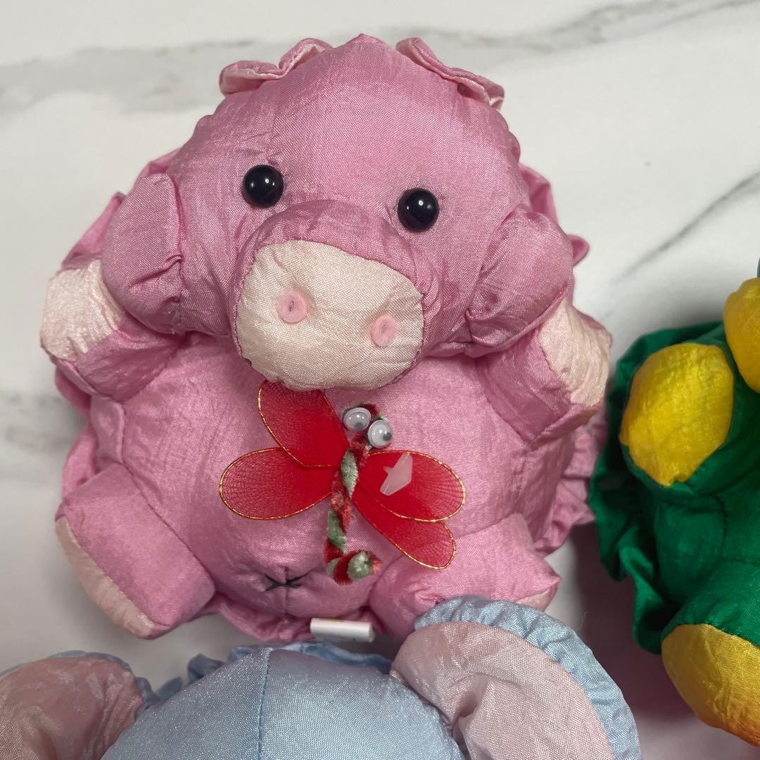 【美品】フリーダム　昭和レトロ　アニマルぬいぐるみセット　ナイロン製