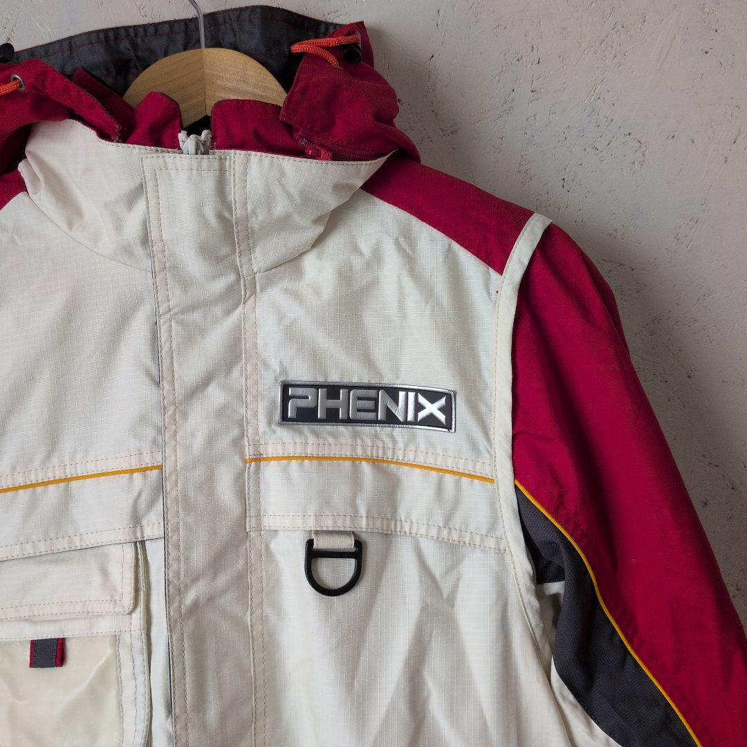 【美品】L9 PHENIX スキーウェア 上下セット MEN'S L 赤/白