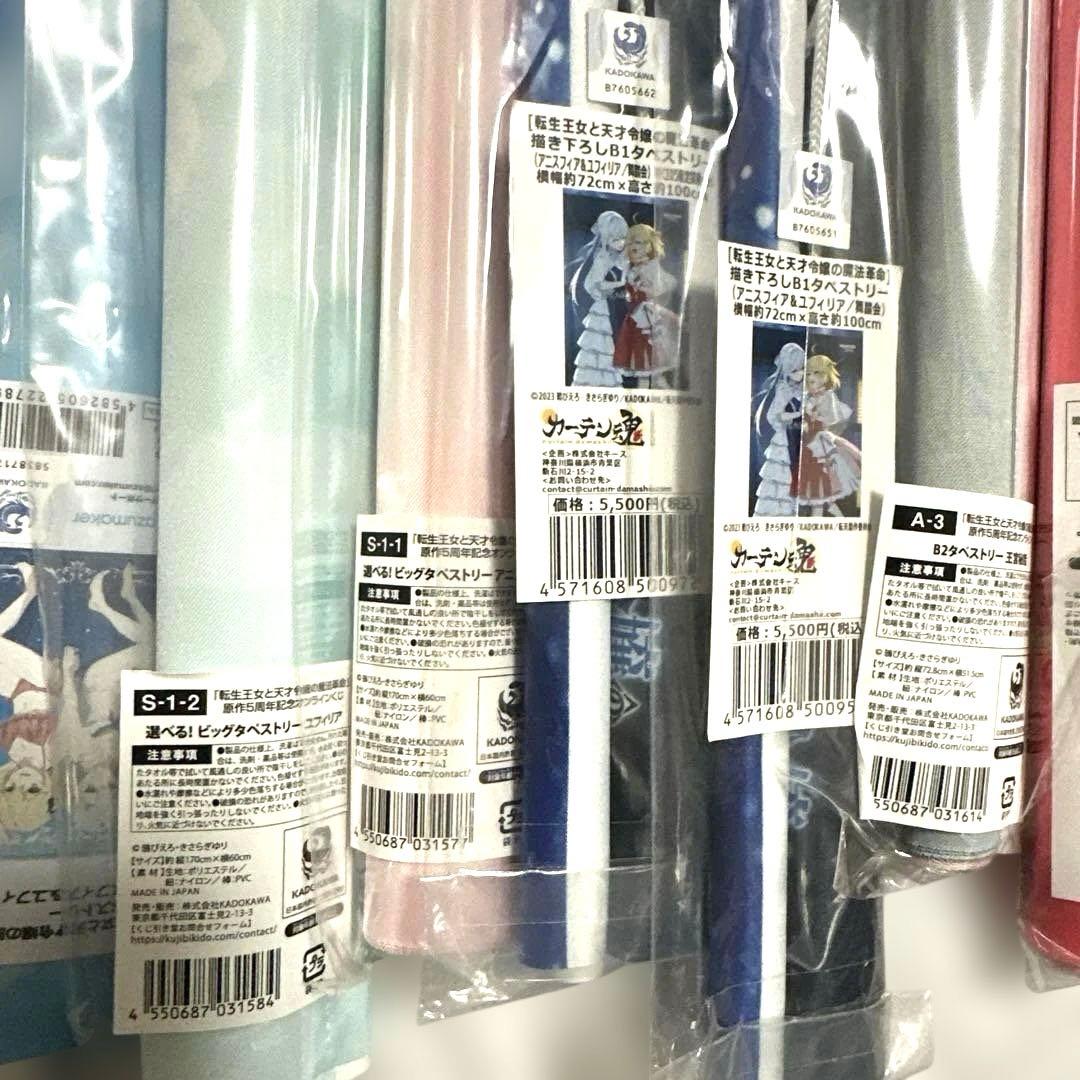 転生王女と天才令嬢の魔法革命　タペストリー　12種