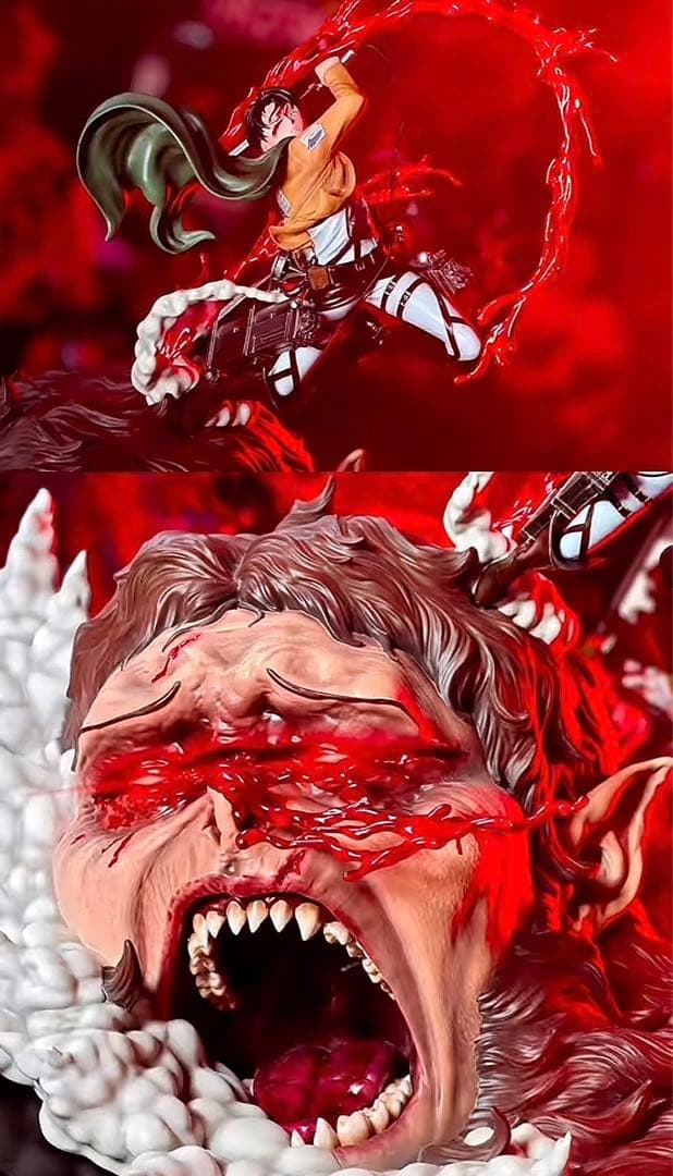 進撃の巨人 リヴァイ・アッカーマン 兽の巨人 フィギュア ガレージキット