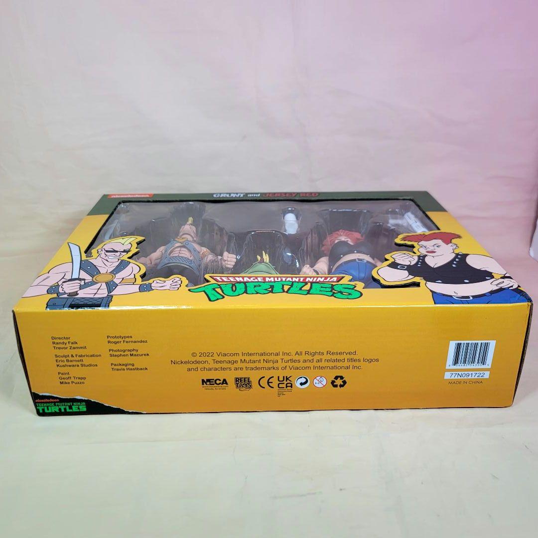 【NECA】新品 正規品 TMNT グラント＆ジャージー レッド タートルズ