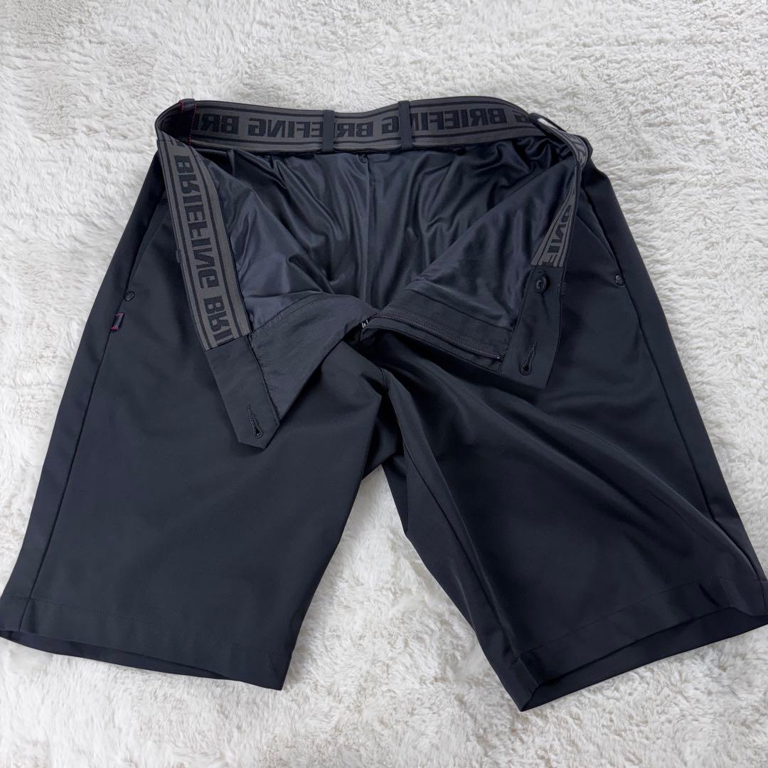 極美品 ブリーフィング ゴルフ エラスティック ショートパンツ L ブラック