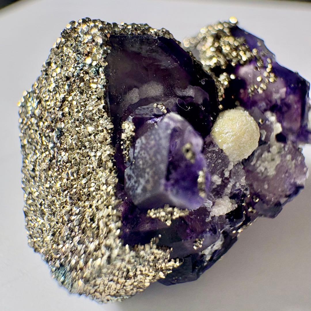 522 中国 内モンゴル産 レアタイプ フローライト&パイライト