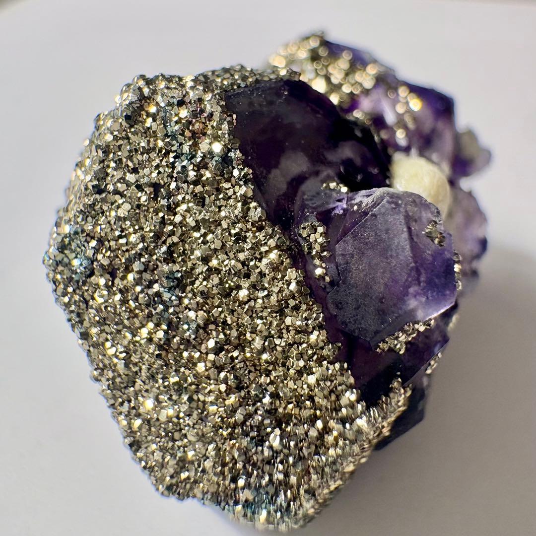 522 中国 内モンゴル産 レアタイプ フローライト&パイライト