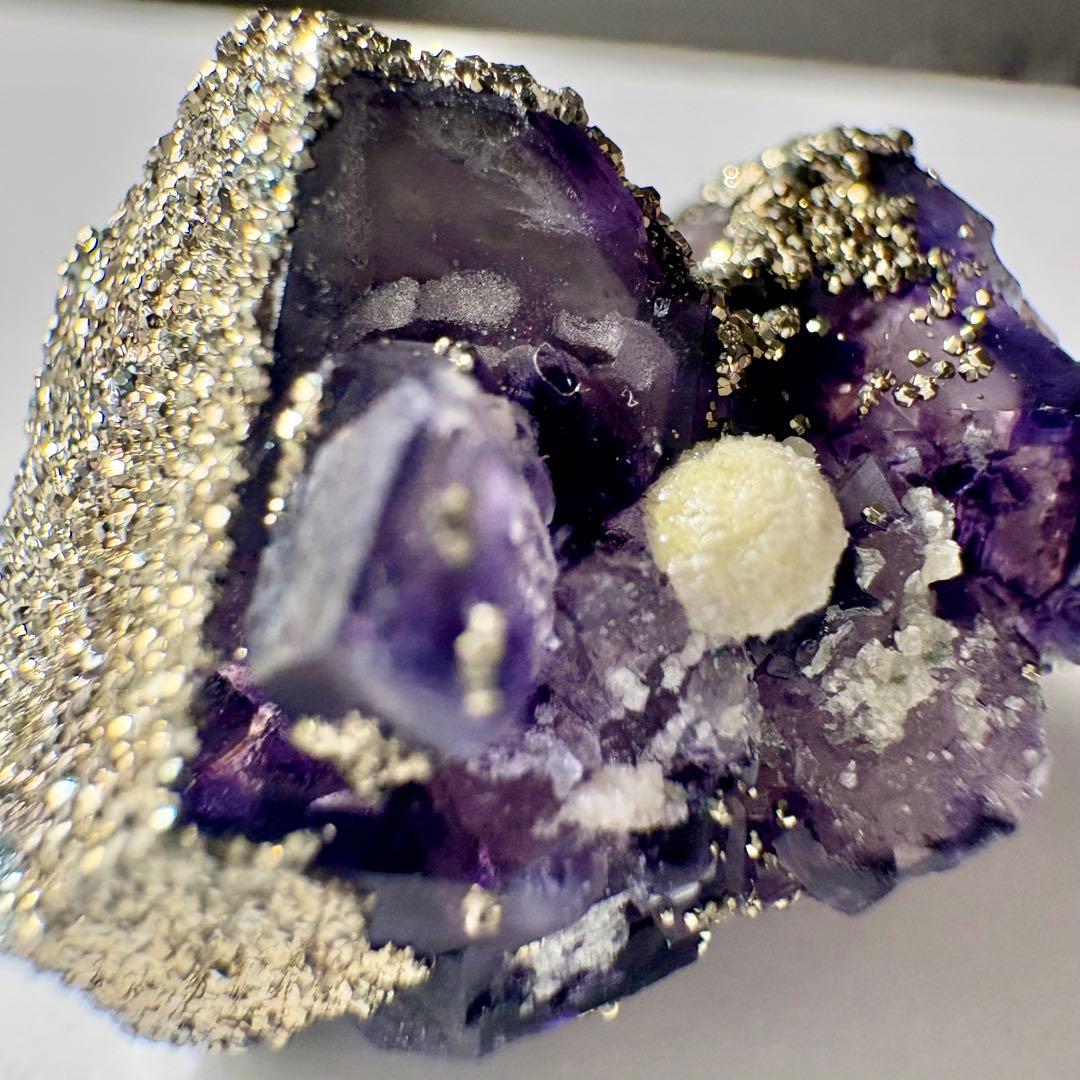 522 中国 内モンゴル産 レアタイプ フローライト&パイライト