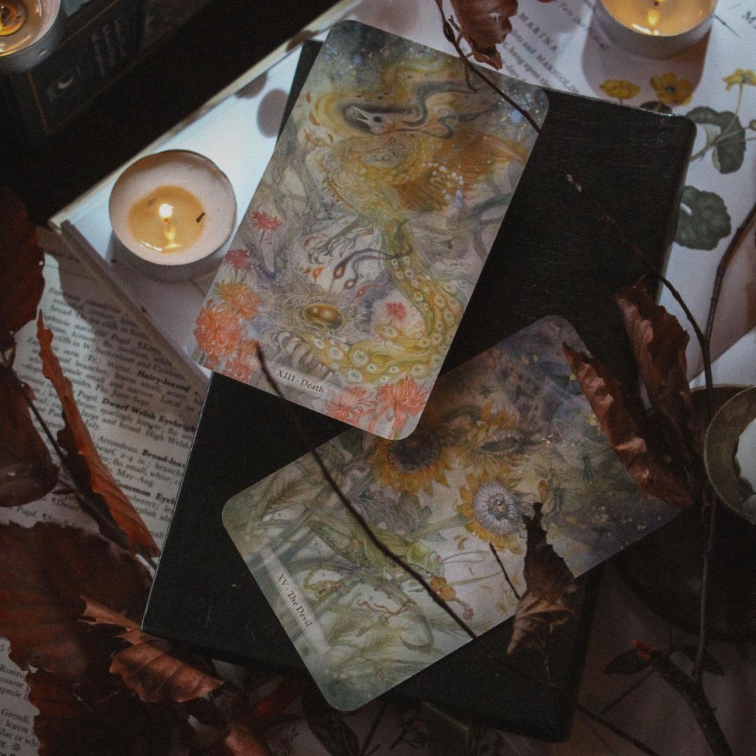 【正規品タロットカード】人気作者の繊細なアート作品✨生命力あふれる緑のデッキ