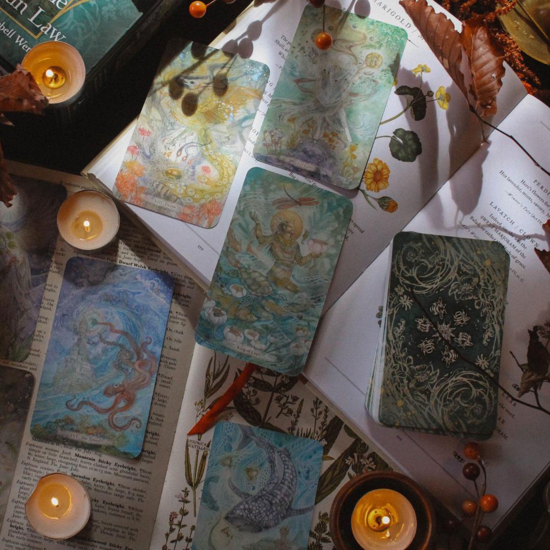 【正規品タロットカード】人気作者の繊細なアート作品✨生命力あふれる緑のデッキ