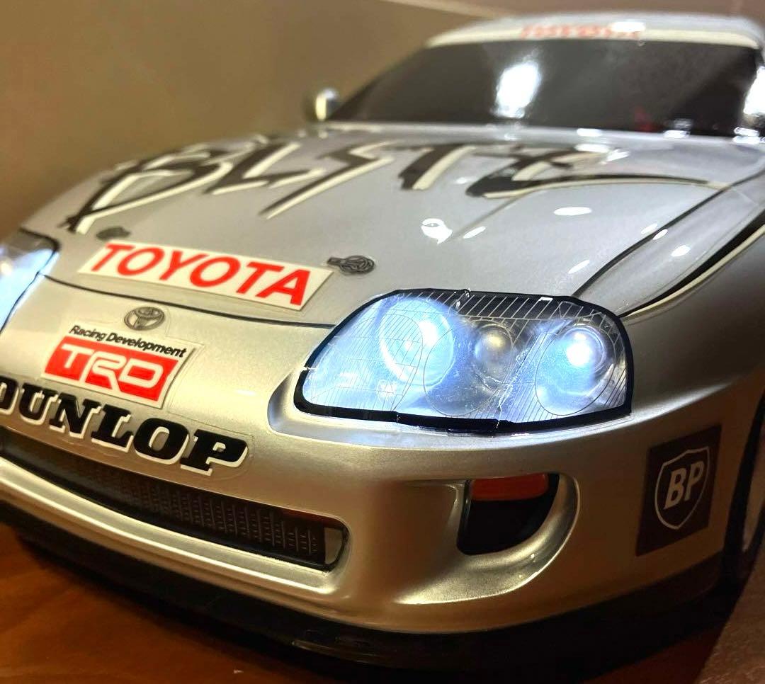 電飾付き タミヤ SP.1291 トヨタ 80スープラ スペアボディ