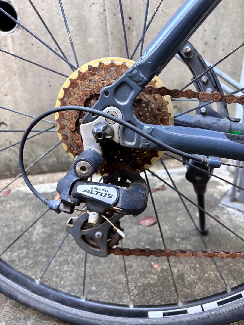 ⚠️ブータン商品【直接引取&ジャンク】GIOS クロスバイク グレー