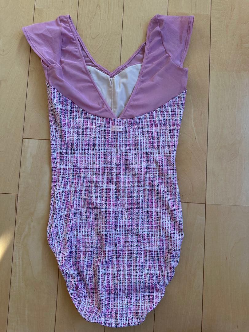 ⭐︎スティナ⭐︎ピンクチェック柄レオタード