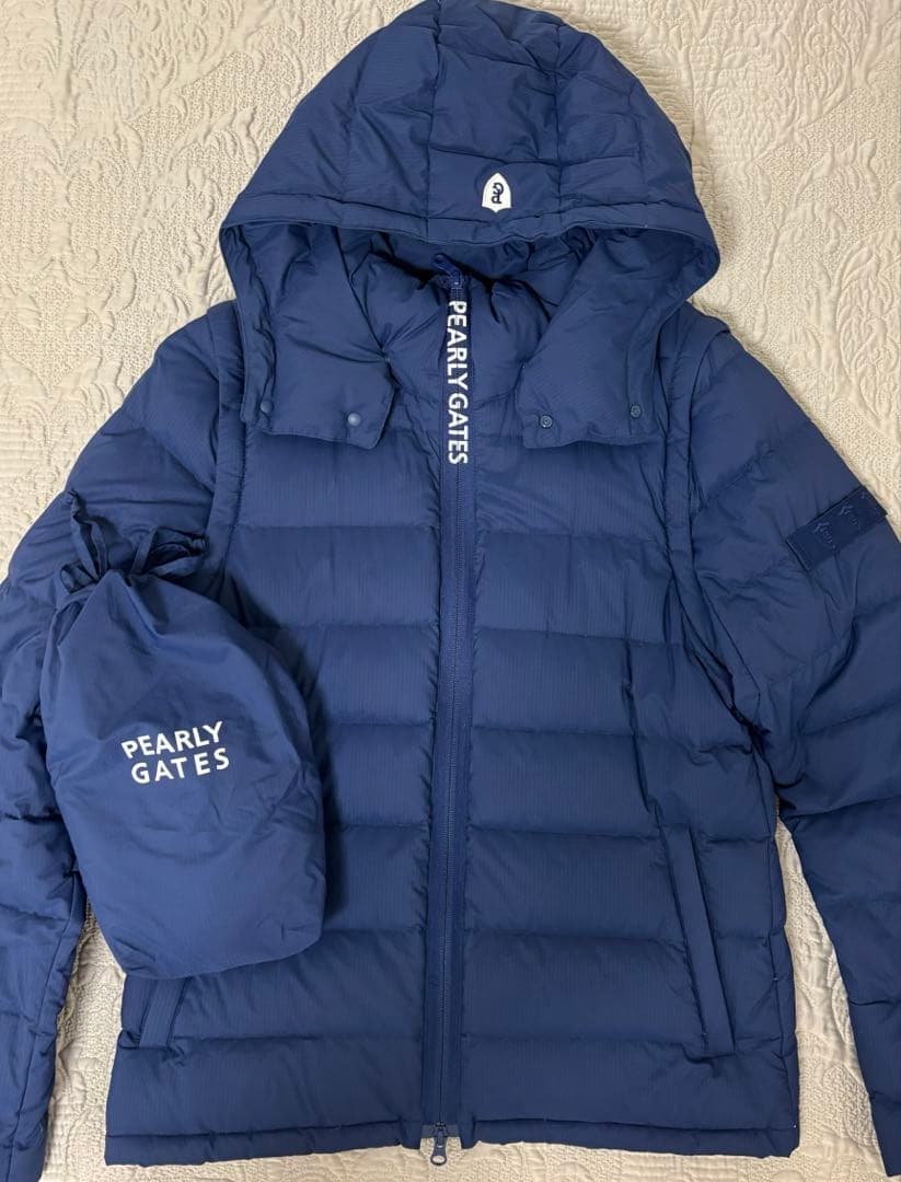 【定価5万円】新品 パーリーゲイツ　2WAYブルゾン　ネイビー／サイズ5