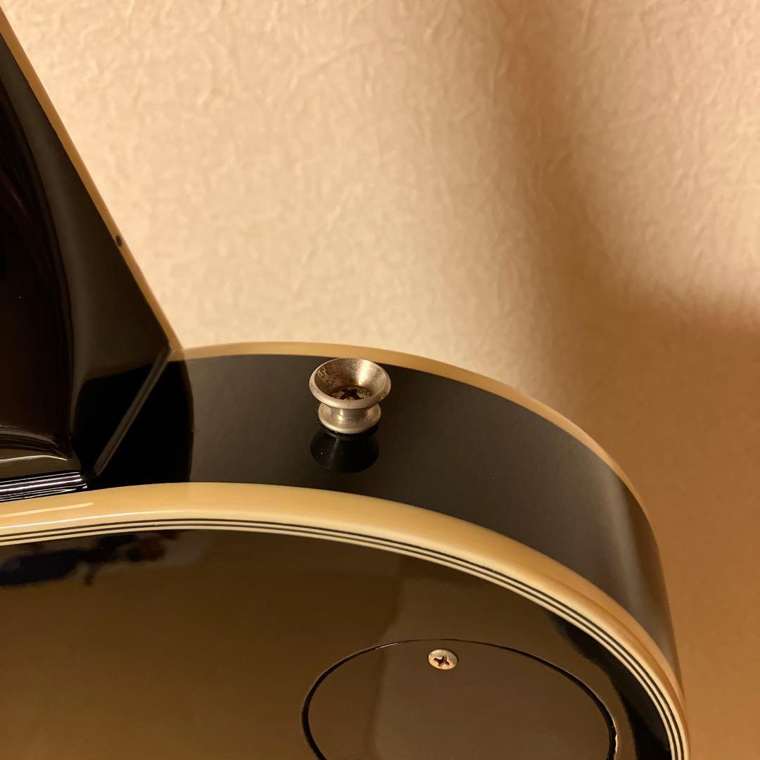 Burny レスポールカスタムタイプ ブラック×シルバー 整備済 メンテ済