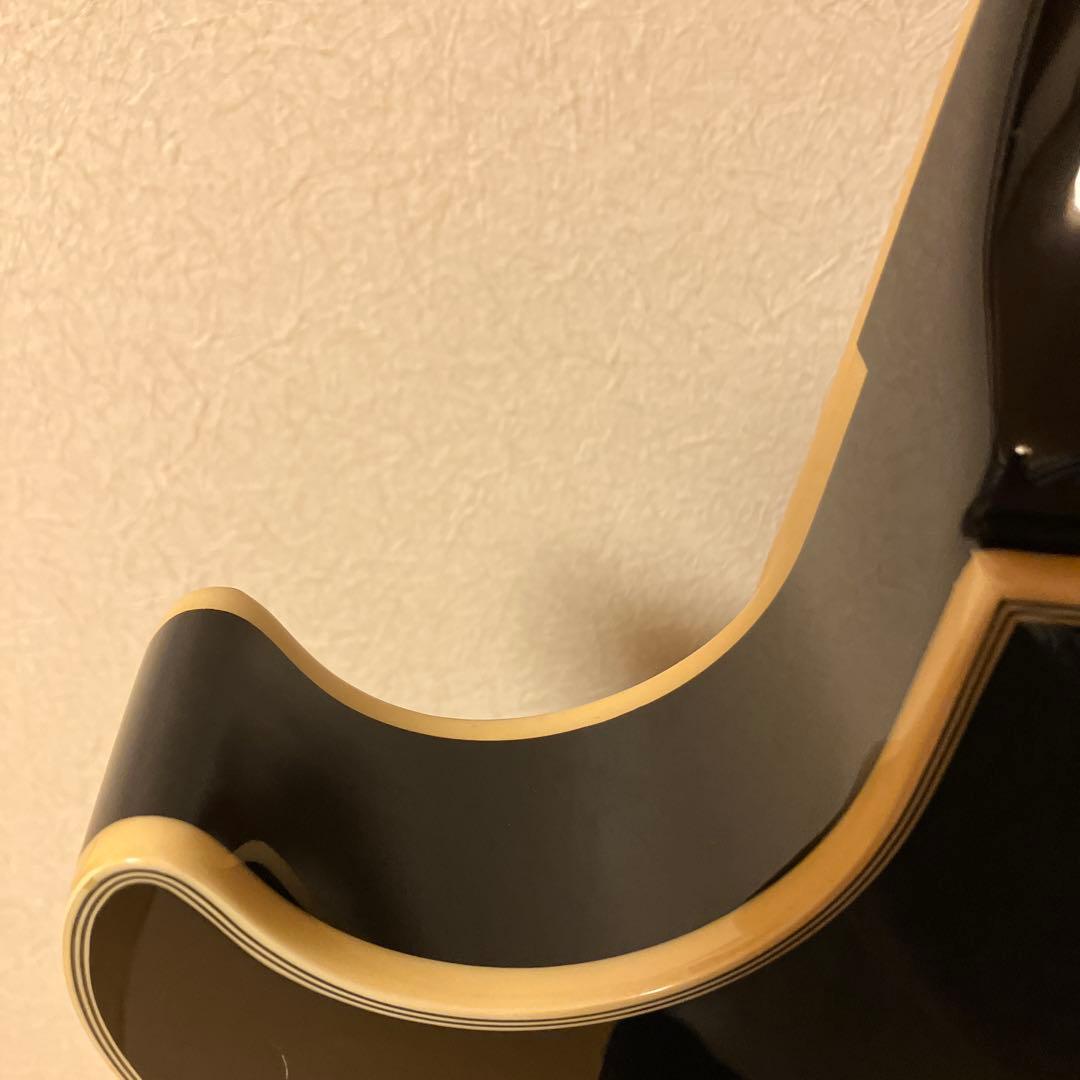 Burny レスポールカスタムタイプ ブラック×シルバー 整備済 メンテ済