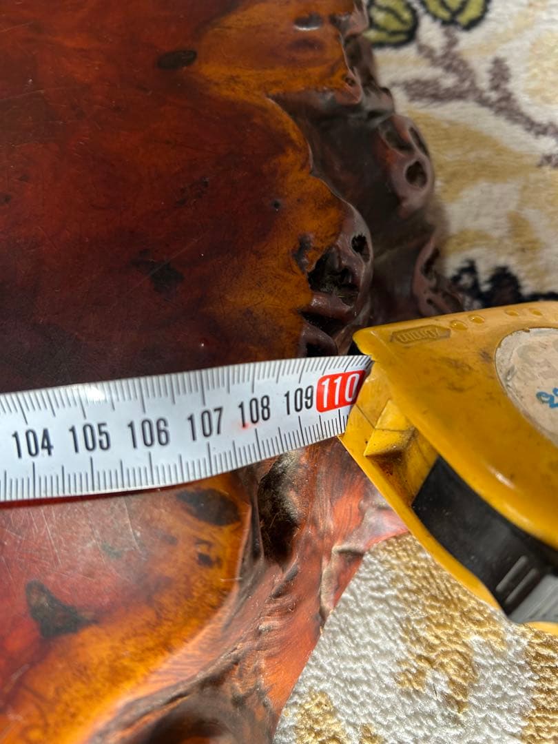 【希少】花梨瘤 一枚板 座卓 高級テーブル 大型