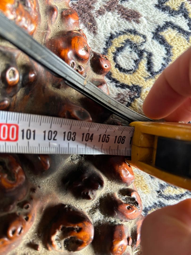 【希少】花梨瘤 一枚板 座卓 高級テーブル 大型