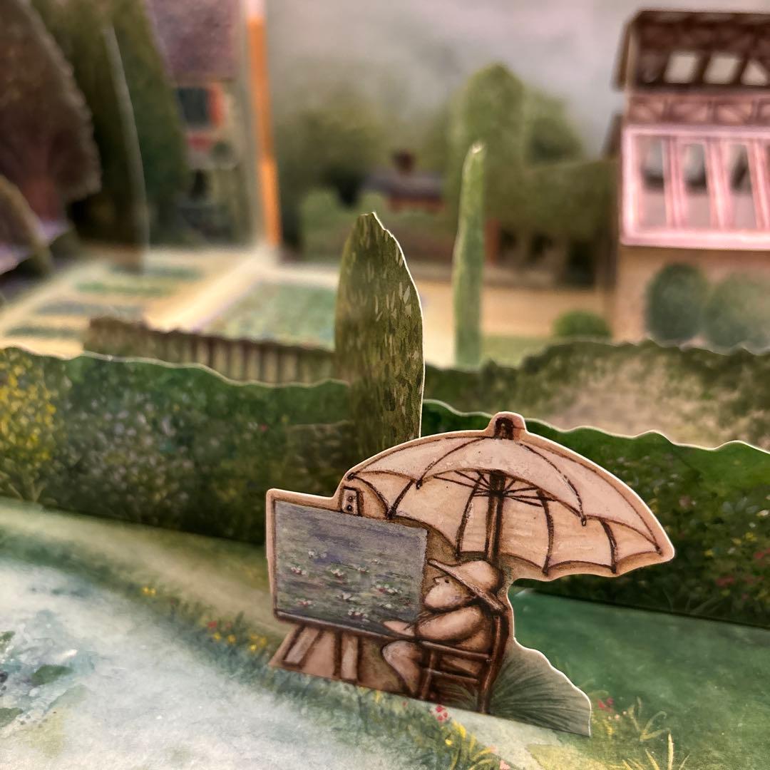 モネ 庭 ガーデン 立体 絵本 希少 レア アメリカ購入 30年前 本