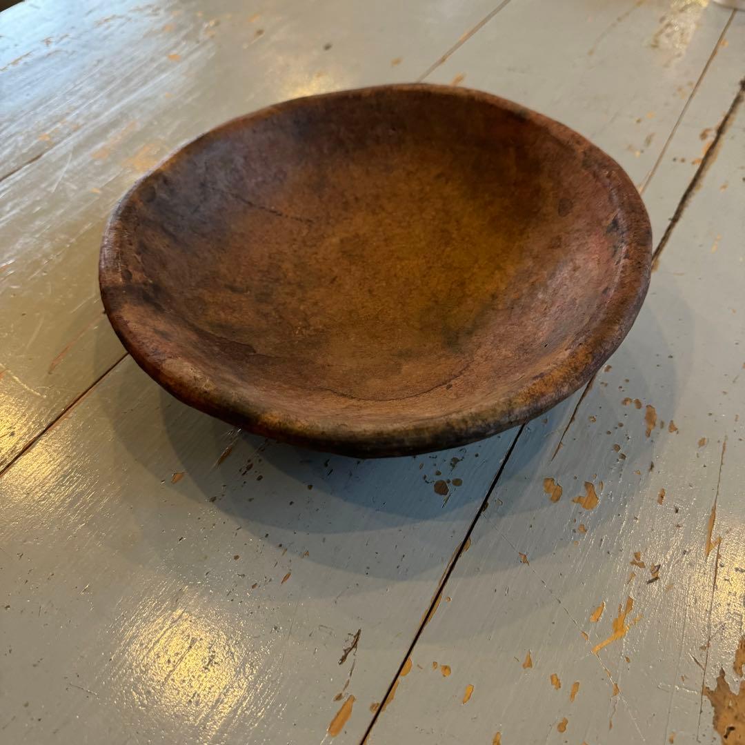 アフリカ 陶製高台鉢 素焼き ビンテージ 器 アンティーク 民藝 古道具 古物