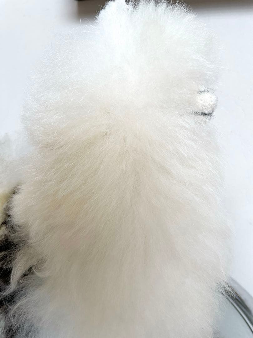 ☆リアルファー☆美品☆アルパカ　ぬいぐるみ　毛皮　リアル動物ぬいぐるみ