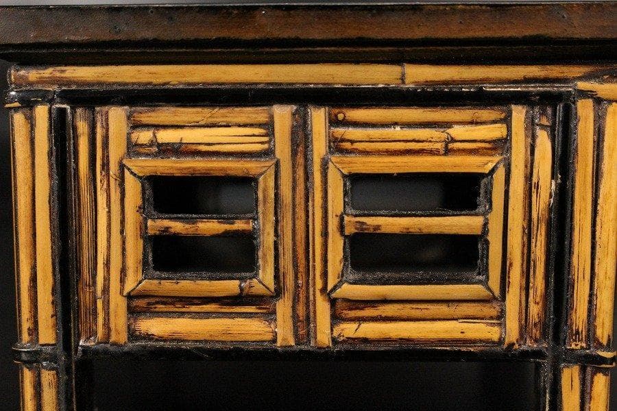 中国美術 竹足 天蒔絵 小卓台 唐物 極上 希少 旧家蔵出