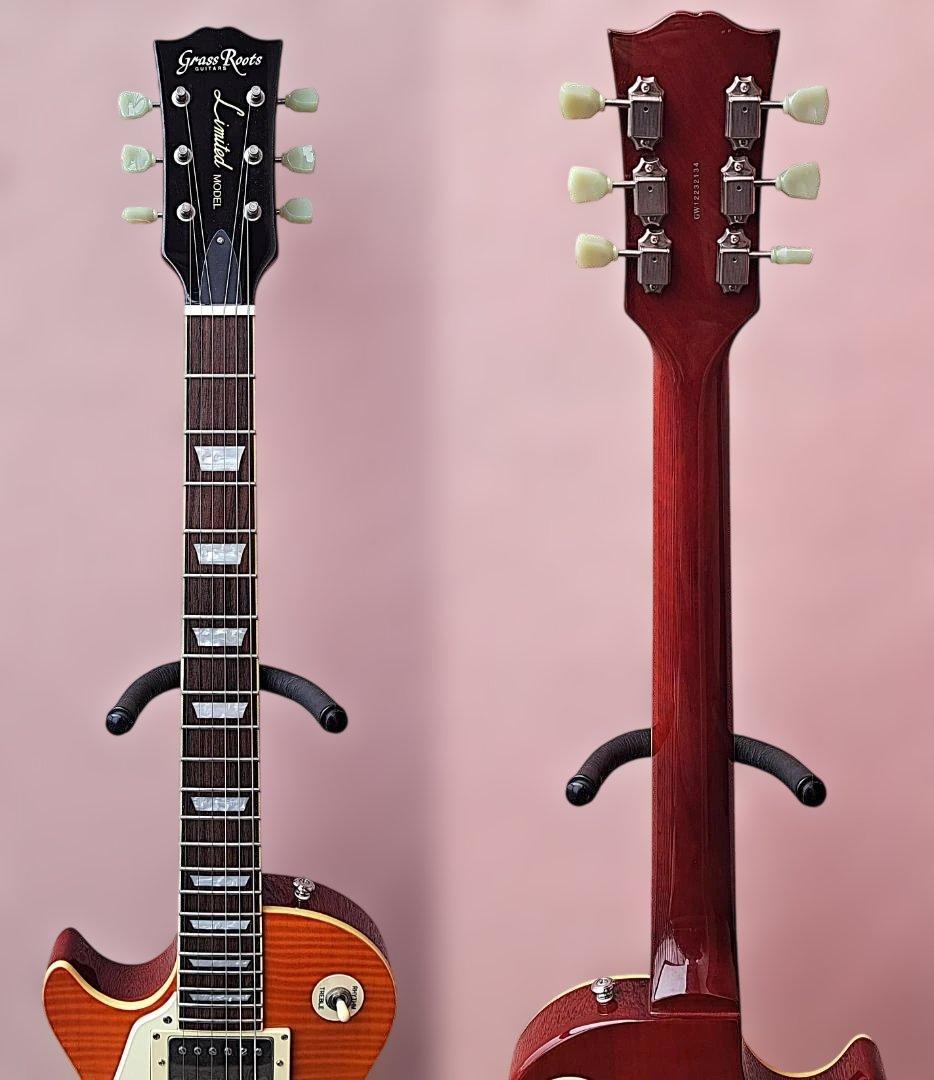 ■GrassRoots Les Paul Standard 左用 美品 レフティ