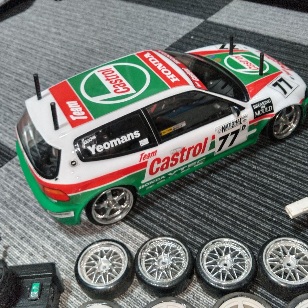 田宮　タミヤ　TT-01D 寄せ集め　ジャンク　シビック　EG6