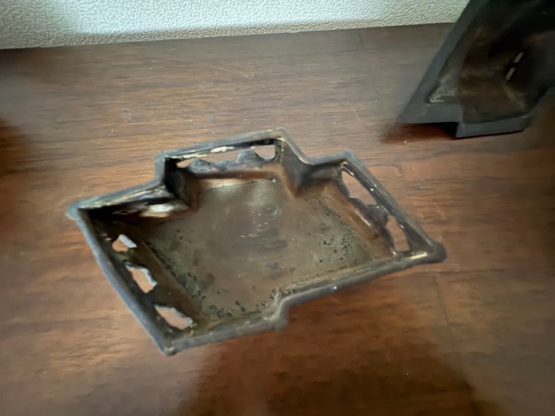 古銅 葛屋 香炉 高さ11cm