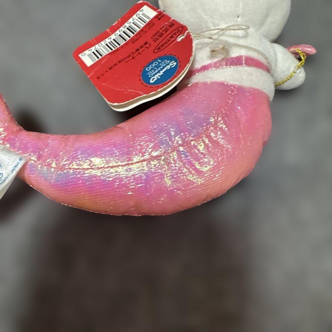 タグ付き希少品♡マーメイド　オーロラキティ♡1999♡ピンク人魚ぬいぐるみ