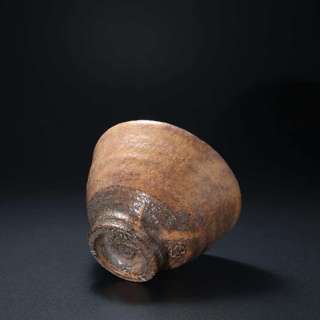 【抹茶碗】萩焼15代坂倉新兵衛　薄紅葉　表千家14代而妙斎書付　R1425お10