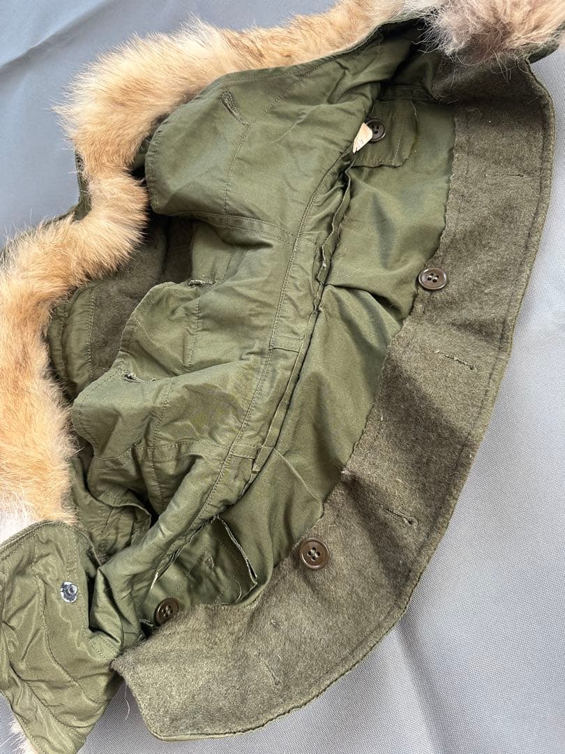 M51 パーカー用フード　白ラベル　※折れ