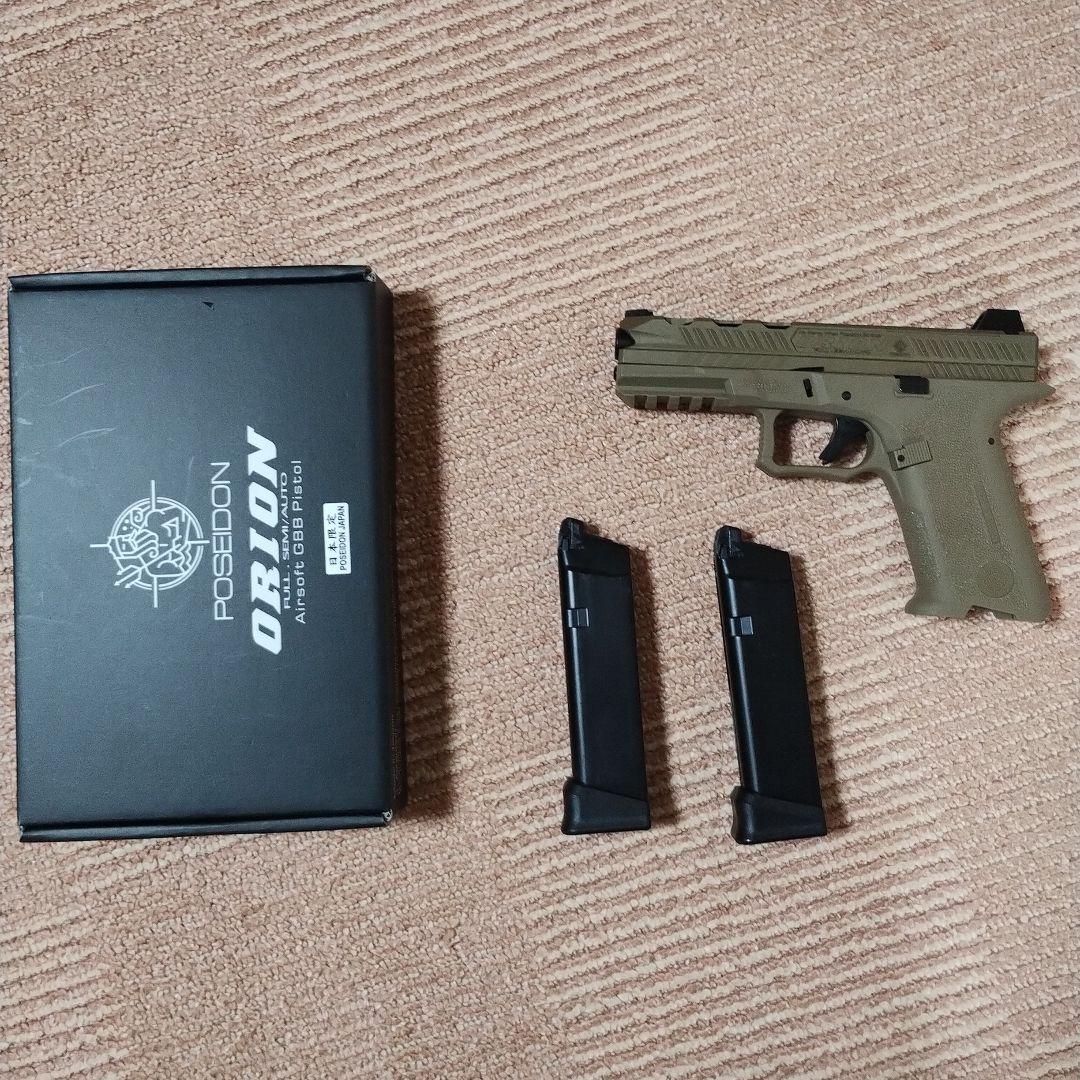 犬*げ様 POSEIDON ORION2 ガスブローバックハンドガン タンカラー