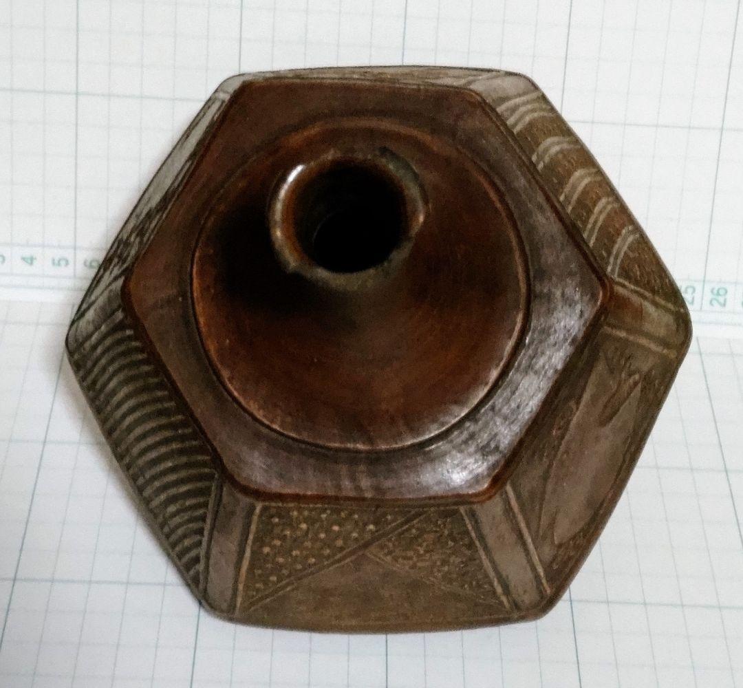 六角徳利　古備前焼　希少　岡山県